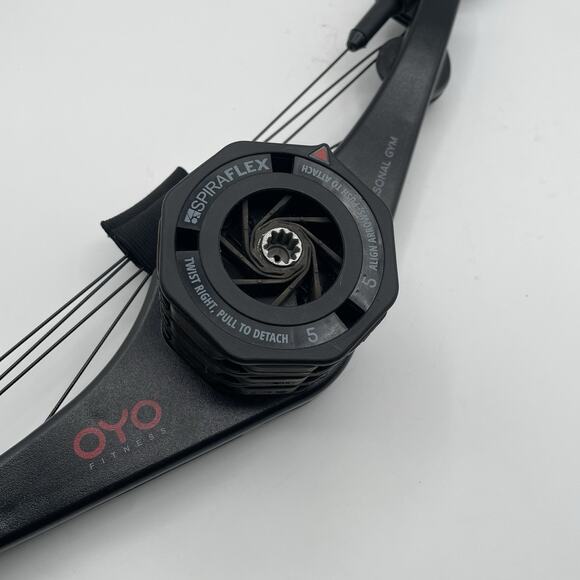 Oyo Fitness Double Flex Black Spiraflex Personal Gym w/ 25lbs Resistance Discs - Picture 3 of 8